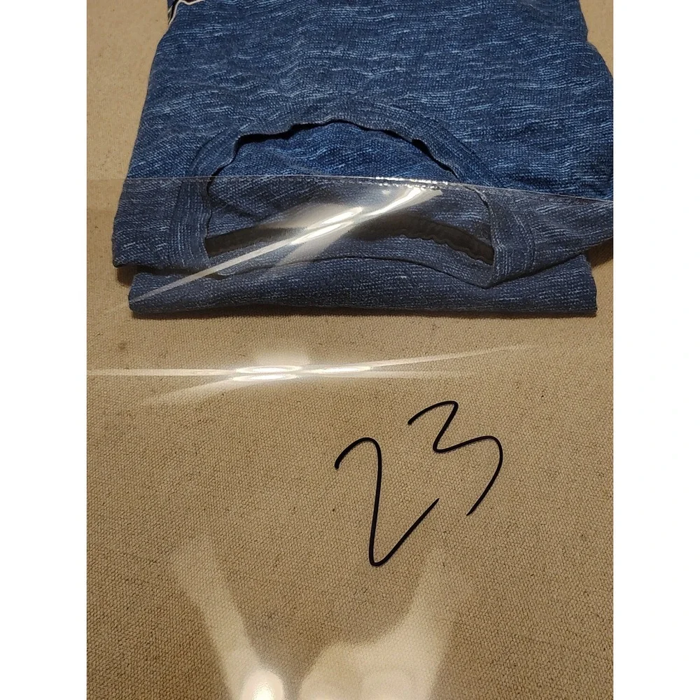 Hollister Men T-Shirt Blue Space Dye Marl Crew Neck Short Sleeve Seagull Logo 23 - Picture 6 of 6